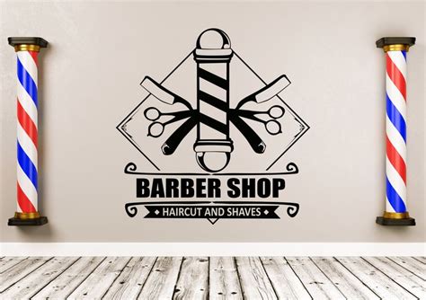 Barber Shop Wall Decal Barber Shop Wall Sticker Barber | Etsy | Shop ...