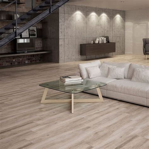 Atelier Taupe Wood Effect Tiles in Modern Living Room | Living room tiles, Wood effect tiles ...