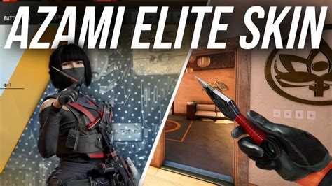 Azami Elite Skin - In-Game Review | Rainbow Six Siege - YouTube