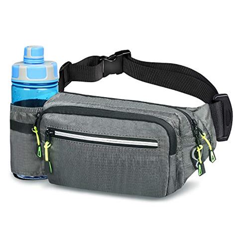 Aocharm Fanny Pack with Water Bottle Holder for Women Men Hiking Waist Bag Outdoors Walking ...