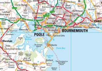 Bournemouth Map - United Kingdom