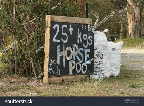 Bags Horse Manure Sale Near Country Stock Photo (Edit Now) 424320310