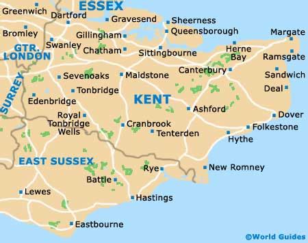 Canterbury Kent England Map - Dorisa Josephina