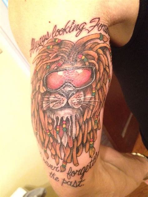 Rasta lion tattoo.. | Dope tattoos | Pinterest