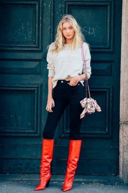 37 Work Outfits for Winter to Shine on Gloomy Days | High knee boots outfit, Red boots outfit ...