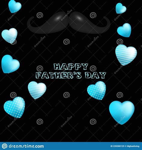 Happy Fatherâ€™s Day Calligraphy Greeting Card. Vector Illustration ...