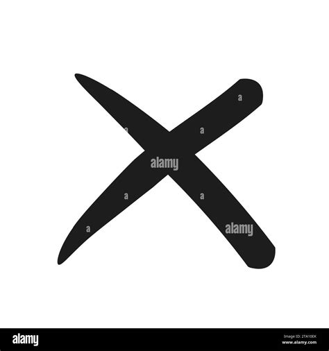 Simple X mark. Crossed X symbol vector illustration. Cross design element to cancel, reject and ...