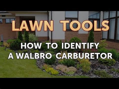 How to Identify a Walbro Carburetor - YouTube