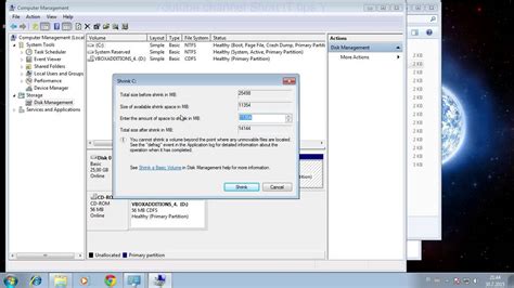 How to shrink a Windows partition - YouTube