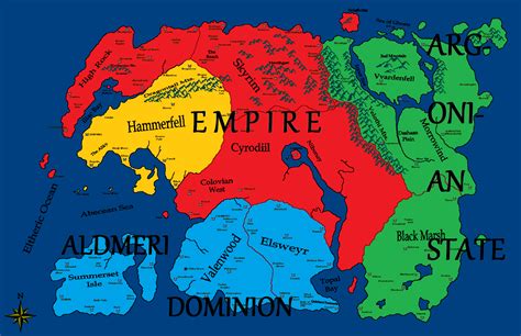 the elder scrolls series - What is the political status of each of the Tamriel provinces? - Arqade