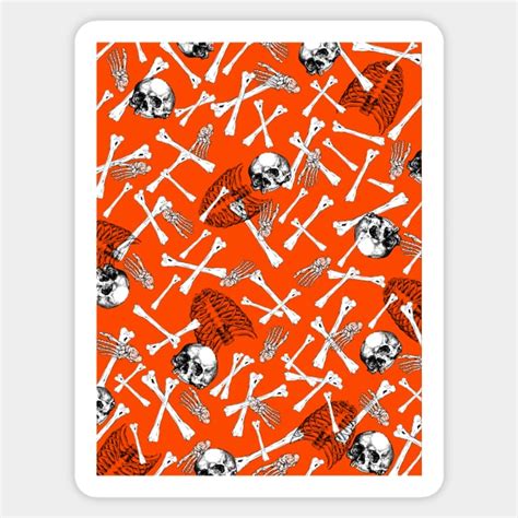 SKELETON Bones Illustration - Skeleton Illustration - Sticker | TeePublic