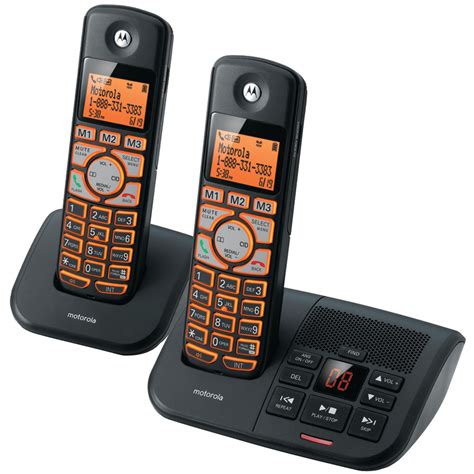 Motorola K702B DECT 6.0 Black Cordless Phone and Answering System - New Products