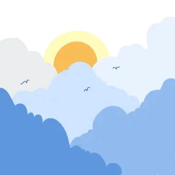 Aesthetic Blue Clouds Illustration, Blue Clouds, Aesthetic, Cute Illustration PNG Transparent ...