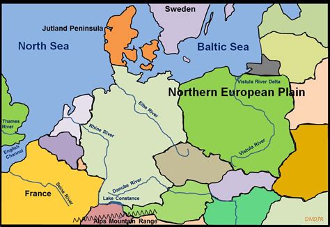 Elbe River Map Europe