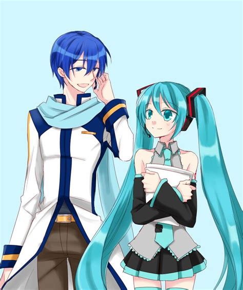 Miku and Kaito | Mikuo, Arte manga, Vocaloid