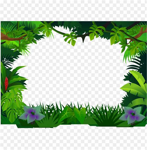 jungle border clipart jungle clip art - size matters by robyn peterma PNG image with transparent ...