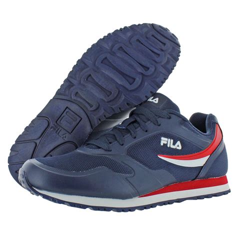 Fila Men's Forerunner Mesh Retro Athletic Trainer Tennis Shoes Sneakers ...