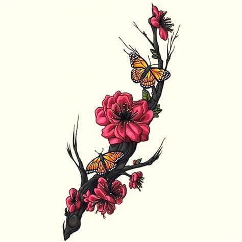 Sakura Flower Tattoo Designs | Best Flower Site