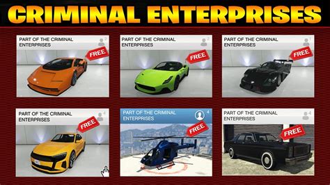 How To Get All Criminal Enterprises DLC Update Vehicles For FREE! (GTA 5 Online) - YouTube