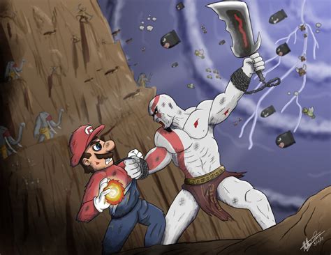 kratos vs mario | SpaceBattles Forums