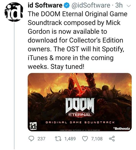 DOOM Eternal Soundtrack available to download for Collector's Edition ...