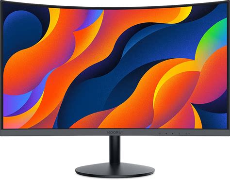 Amazon.com: KOORUI 24-Inch Curved Computer Monitor- Full HD 1080P 60Hz ...