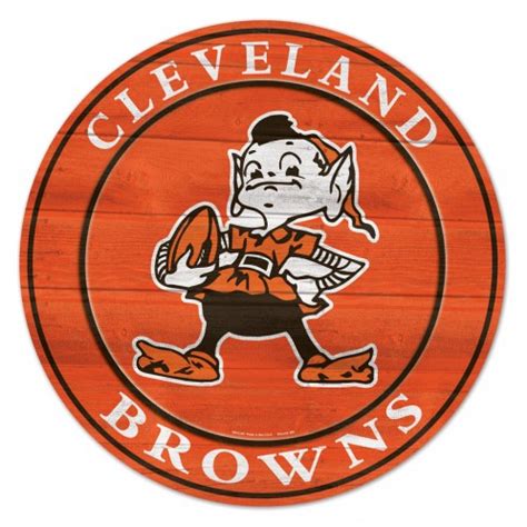 CLEVELAND BROWNS RETRO LOGO WOOD SIGN 19.75″ | 4th and Goal | Your ...