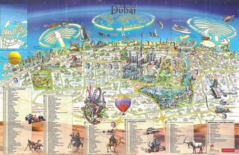 Dubai City Map Tourist