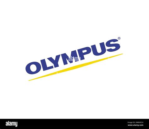 Olympus Corporation, rotated logo, white background Stock Photo - Alamy