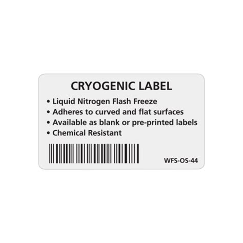 Cryogenic Labels - Trident Solutions