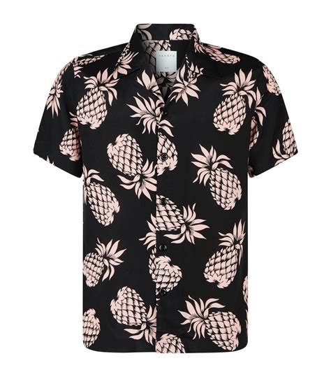 Sandro Pineapple Print Shirt in Black for Men - Save 24% - Lyst