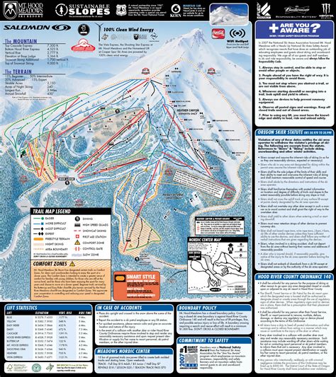 Mt Hood Meadows Ski Trail Map - Mt Hood Meadows Drive Mt Hood OR • mappery