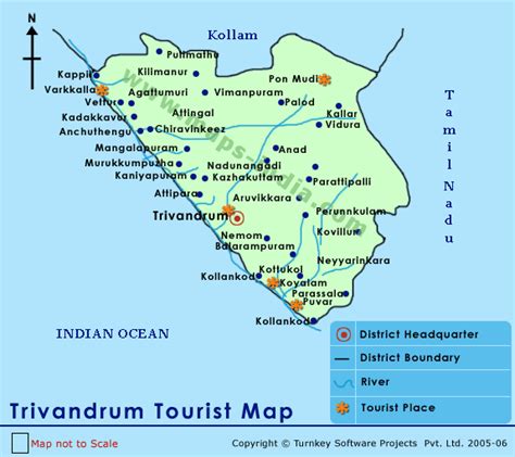 Trivandrum Tourist Map,Trivandrum Tourist Map India,Tourist Map Of ...