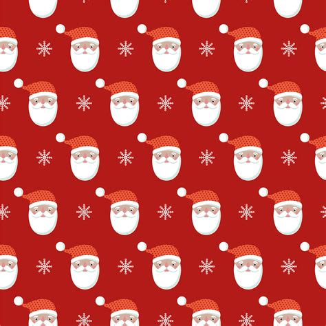 Santa Claus and snowflake seamless pattern 1408101 Vector Art at Vecteezy