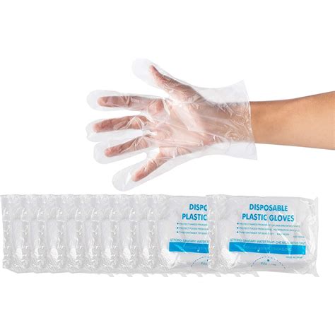 Disposable Food Prep Gloves - 1000-Piece Plastic Food Safe Disposable Gloves, Food Handling ...