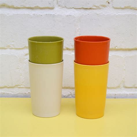 Vintage Tupperware Beakers Set of Four Plastic Tumblers | Etsy UK | Vintage tupperware, Beakers ...