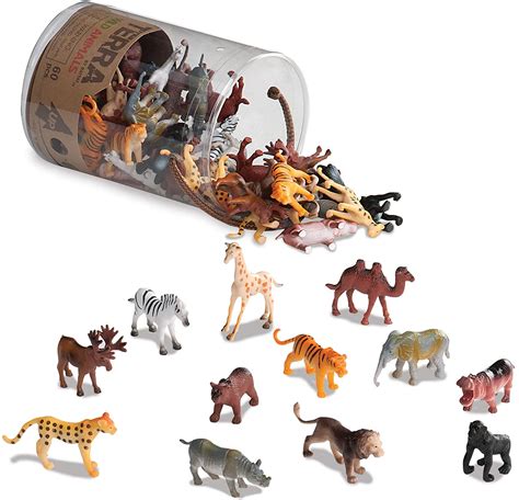 HC1546046 - Terra by Battat Miniature Wild Animals in a Tube - Pack of 60 | Findel Dryad UAE