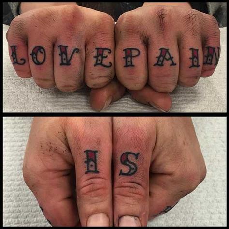 25+ Love Is Pain Tattoo Design Ideas