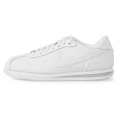 Nike Cortez Basic Leather Mens 316418-113 White Running Shoes Sneakers Size 11 | White running ...