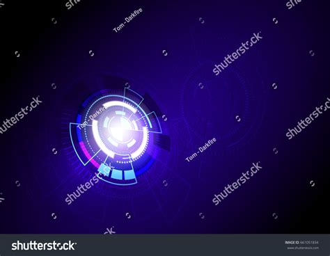 Blue Abstract Vector Technology Background Illustration Stock Vector ...