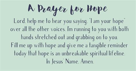 A Prayer for Hope - Find Strength Today