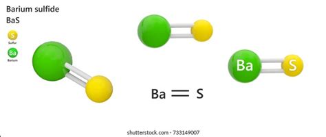 Barium Sulfide Inorganic Compound Formula Bas Stock Illustration 733149007 | Shutterstock