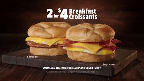 Jack in the Box 2 for $4 Croissants—“Mediocre” Ad Commercial on TV