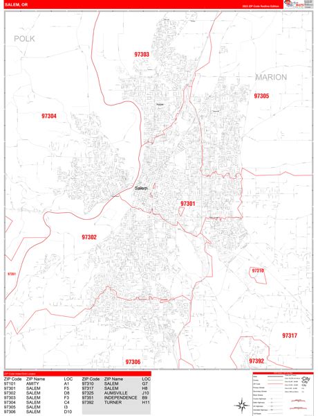 Map Books of Salem Oregon - marketmaps.com