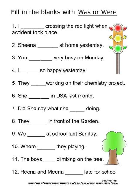 Helping verb worksheets for Was,Were | Journeys Lesson 6 Helping/Linking Verbs | Pinterest ...