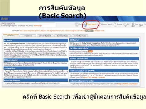 ThaiLIS ThaiLIS ฐานข้อมูลวิทยานิพนธ์ไทย รายงานการวิจัยของอาจารย์ ให้ข้อมูลเอกสารฉบับเต็ม รวบรวม ...