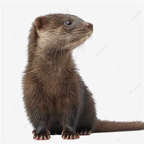 European Mink Side View, Mink, Animal, Creature PNG Transparent Image and Clipart for Free Download