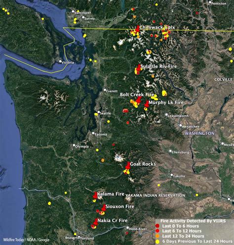 Strong winds spread fires in Western Washington - Wildfire Today