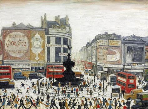 Piccadilly Circus London - L S Lowry - Posters by L S Lowry | Buy ...