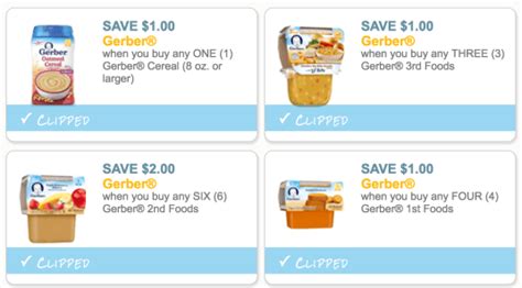 F-O-U-R New Gerber Baby Food Coupons = Awesome Deals at Target